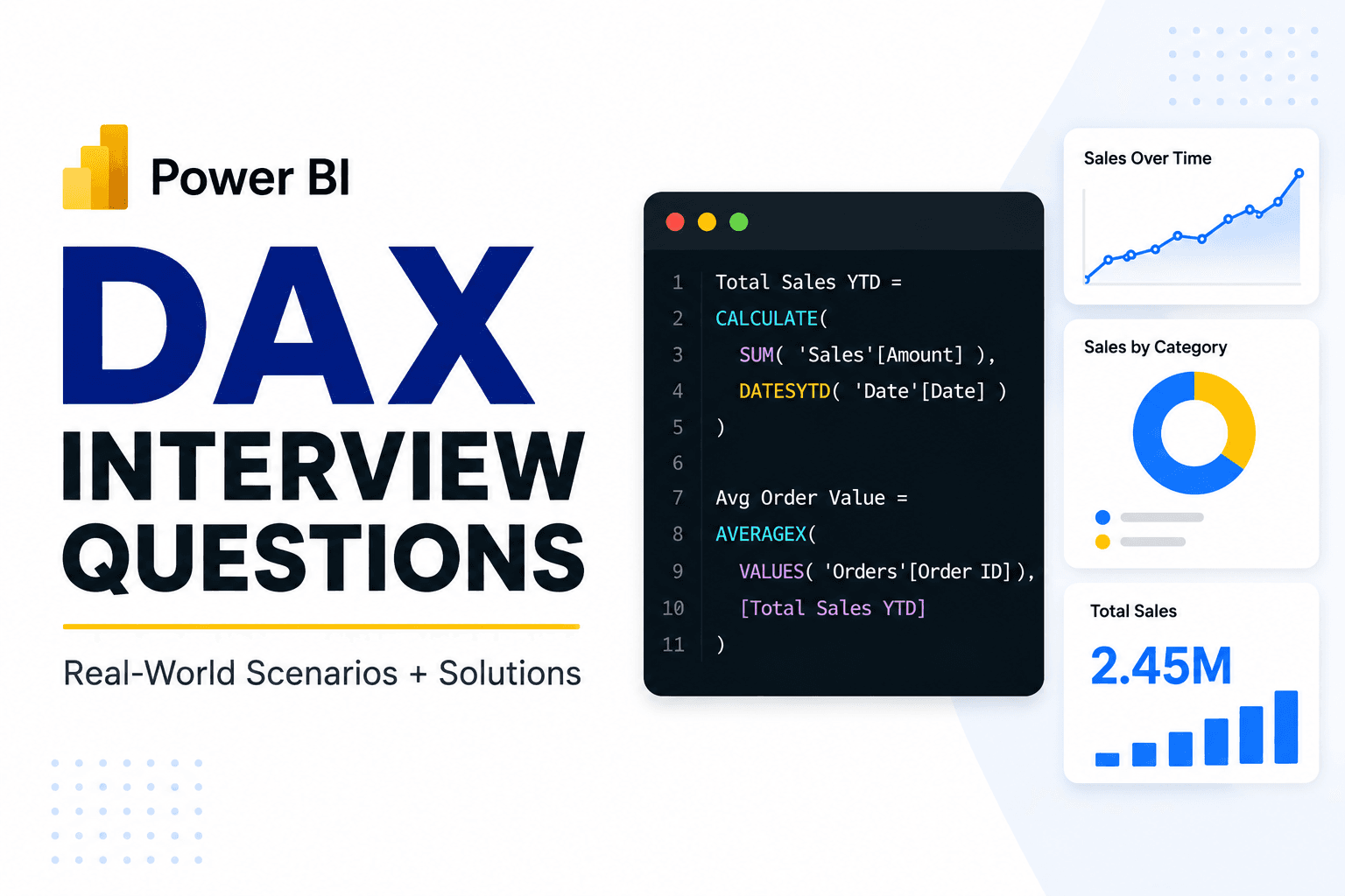 Power BI DAX Scenario-Based Interview Questions and Answers